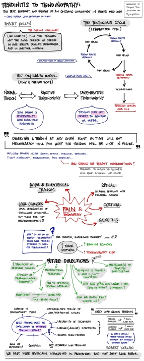 Tendinitis to Tendinopathy - 2013 Refshauge Lecture by Dr Craig Purdam - Australian Conference of Science and Medicine in Sport | Sketchnotes by Jacquie Tran